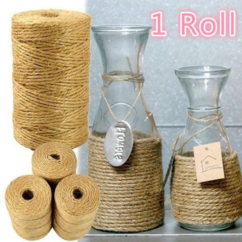 Twine Jute Natural - Jute-Schnur 100M Natürlicher Sisal 2mm Wickelschnur