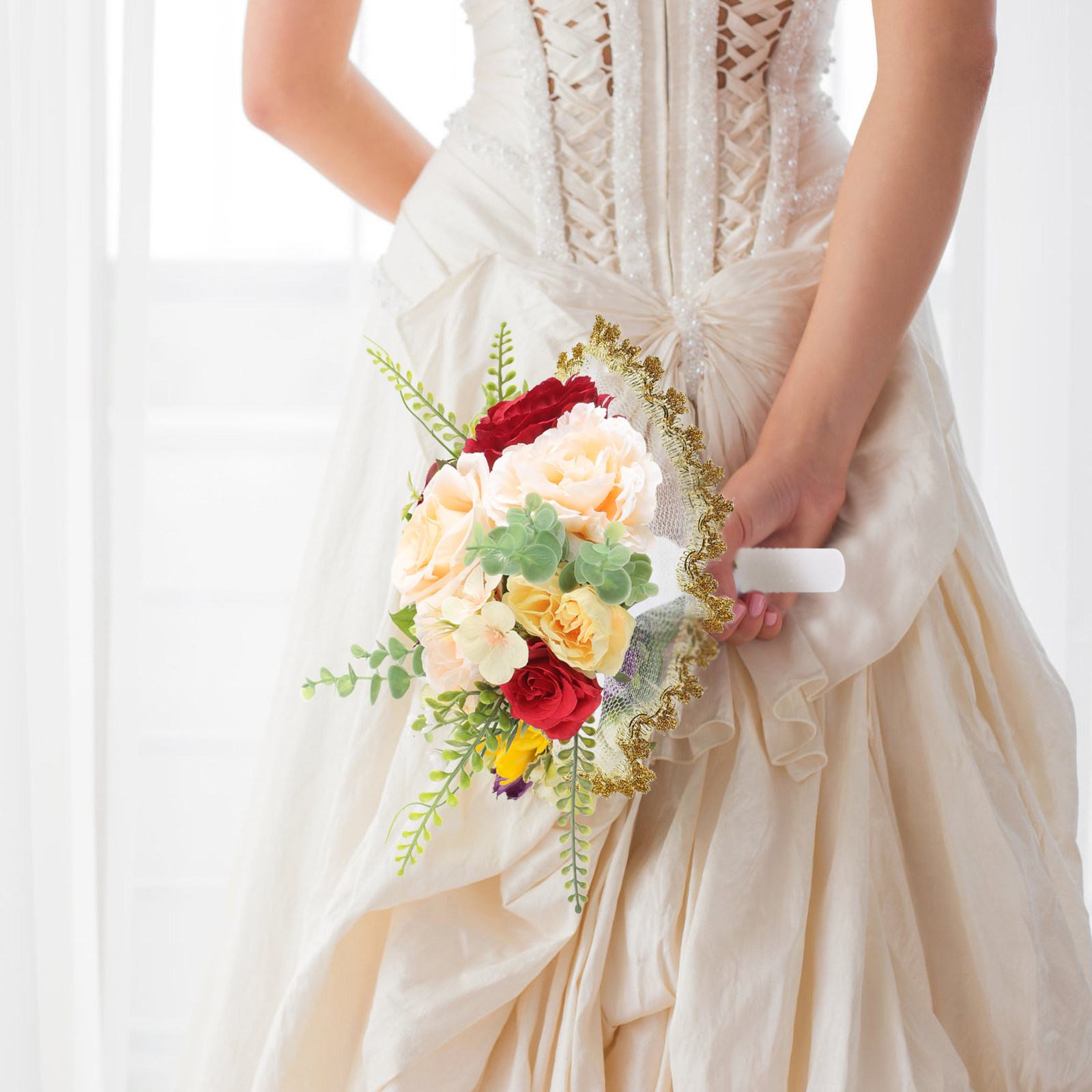 1 Set Brautstraußhalter Halbku – Bouquet Holder Foam Bewertung und Preis