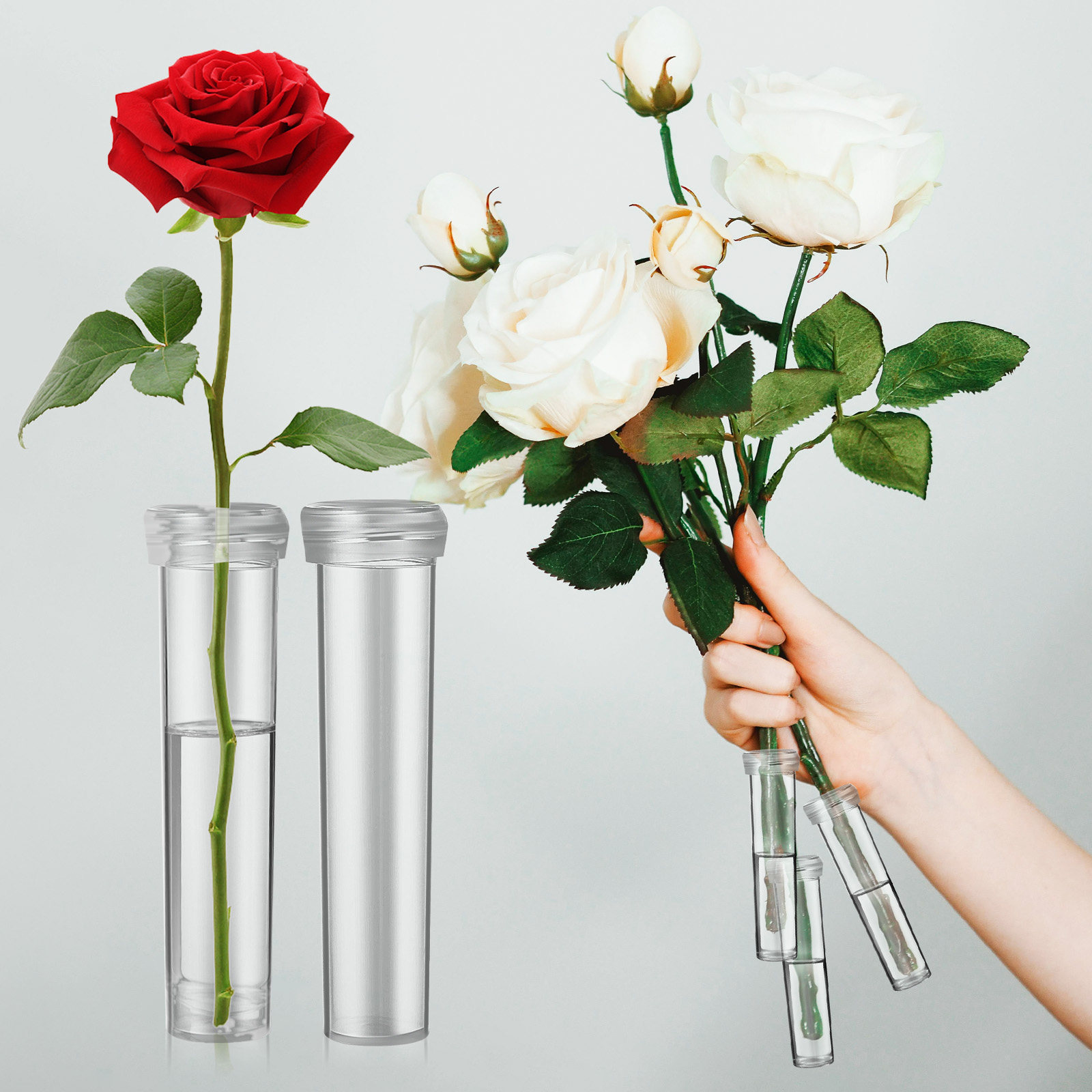 100 Stück Blumenwasserschläuch – Supply For Florist Bewertung und Preis