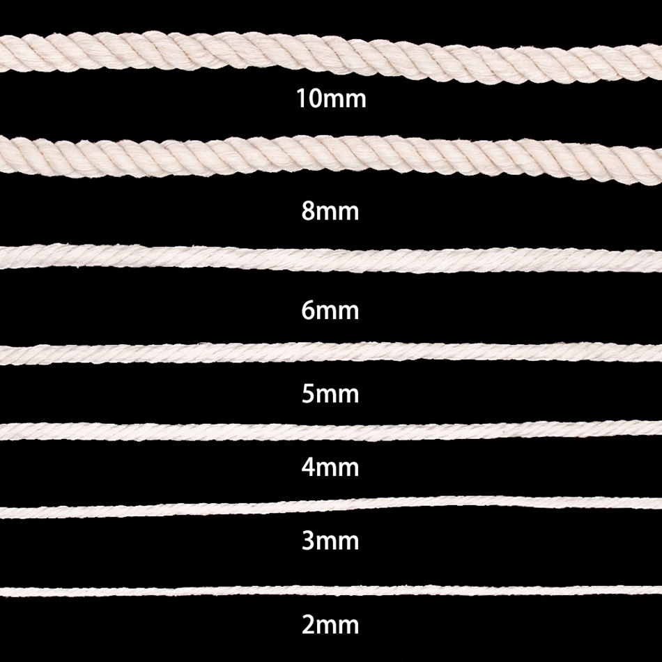 1mm-10mm 100% Baumwolle Makram – Twine Jute Natural Bewertung und Preis